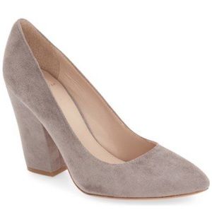 Marc Fisher Baker Block Heel Pump Suede